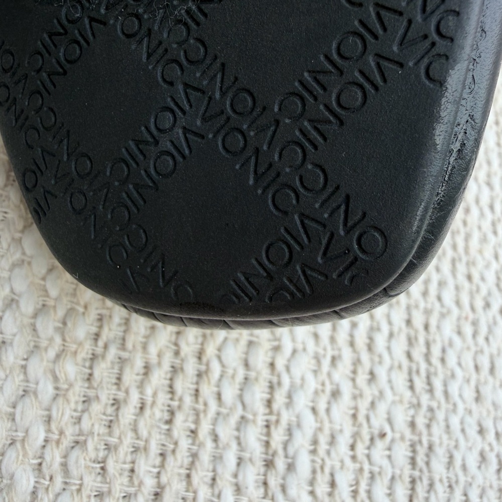 Vionic Black Croc Embossed Leather Loafers Sz 8 Comfort Orthotic Slip On - Picture 4 of 6